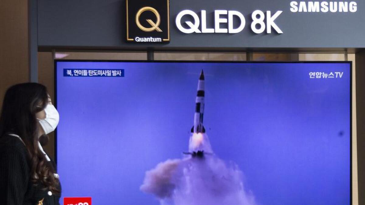 News about a North Korea missile launch, at a station in Seoul