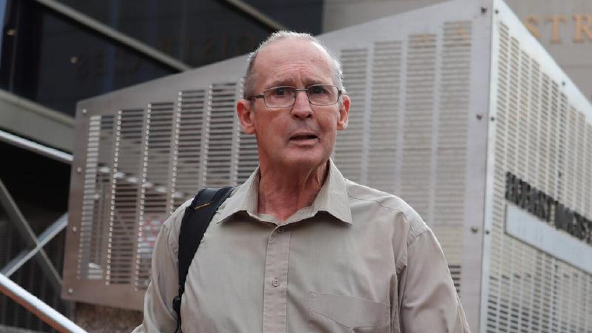 Nicolaas Ockert Bester leaves the Hobart Magistrates Court