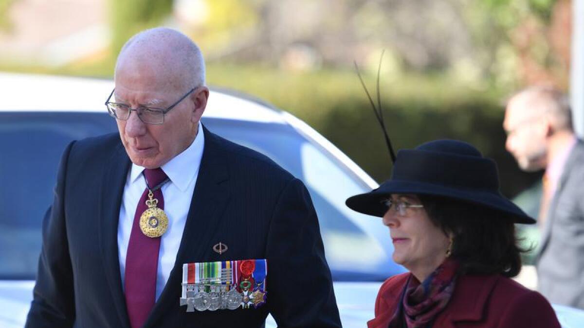Governor-General David Hurley and wife Linda Hurley in 2021.