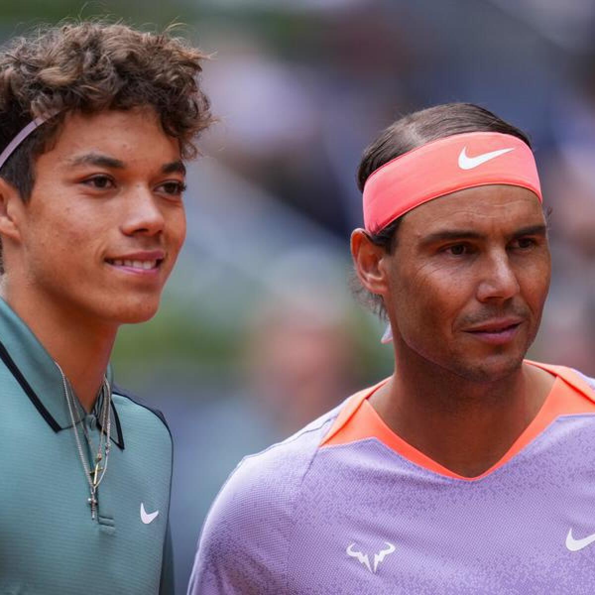 Rafa Nadal and 16-year-old youngster