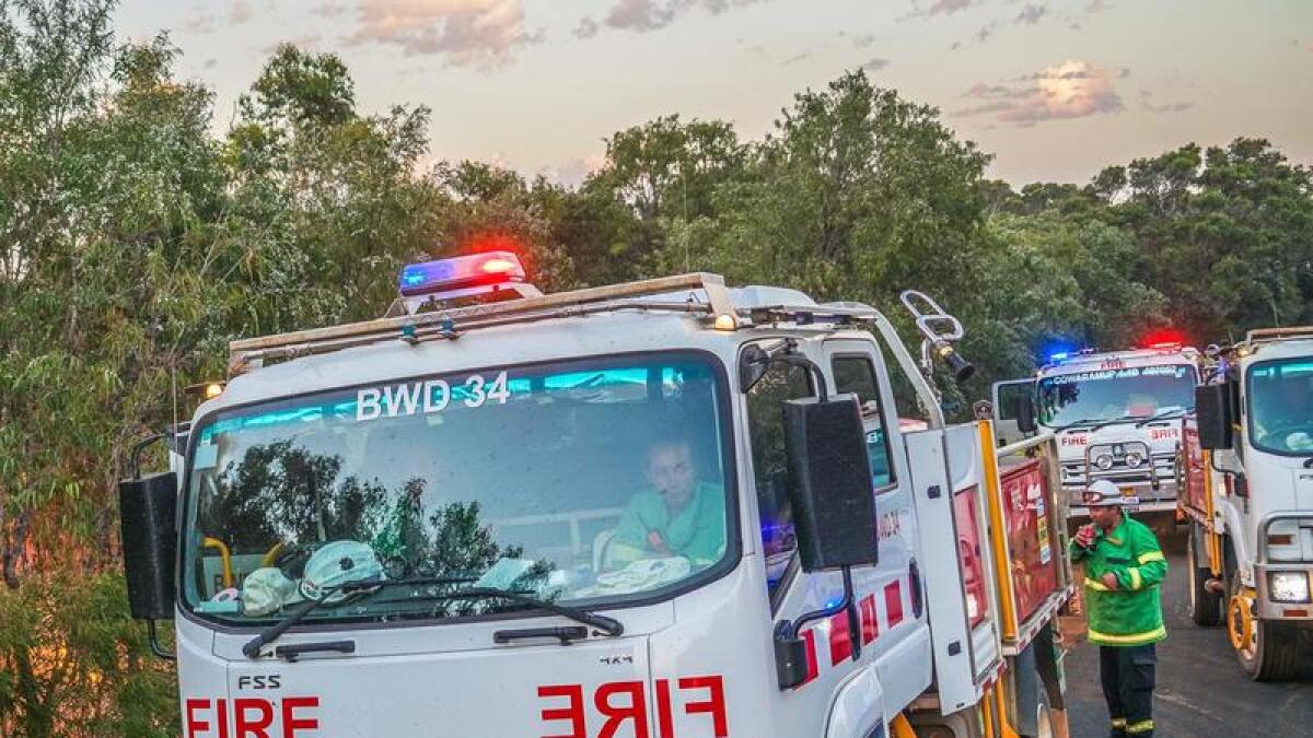 A file pic of fire crews in Western Australia.