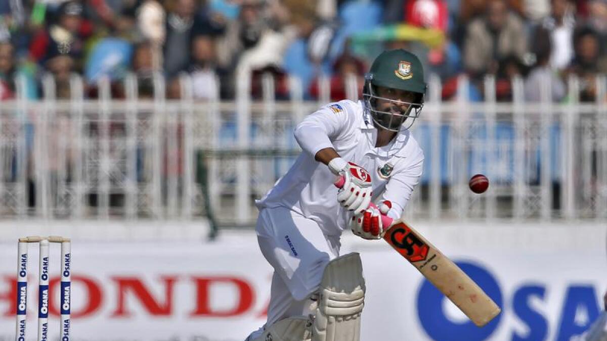 Tamim Iqbal in action for Bangladesh.
