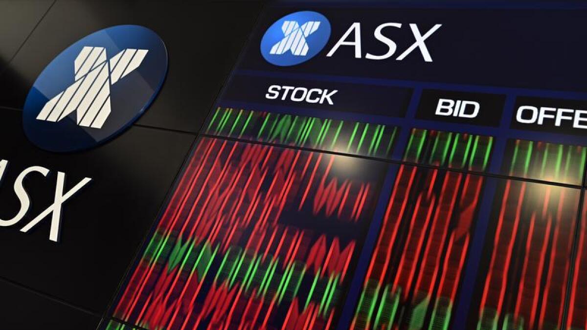The ASX share trading board.