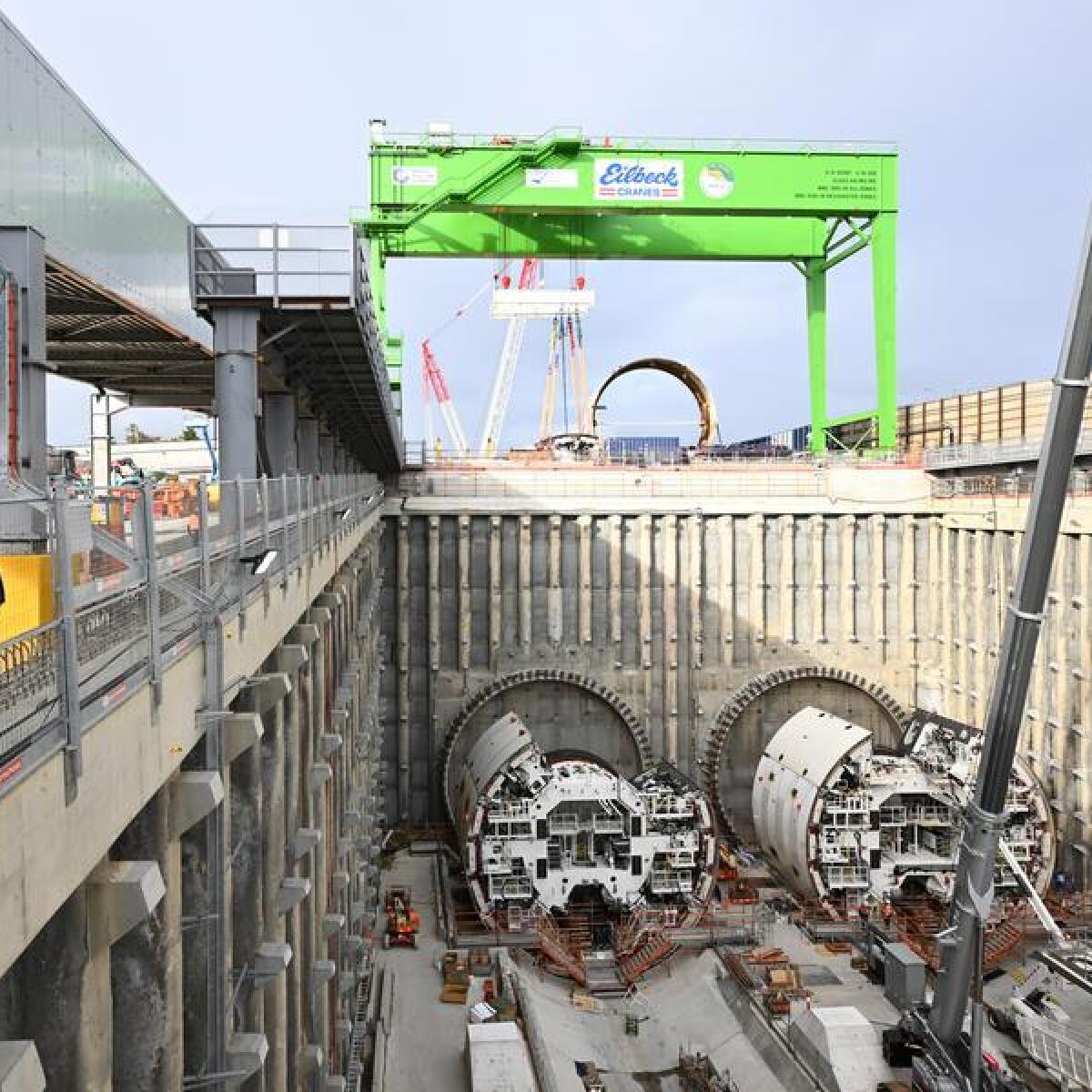 Tunnel boring machinery at the North East Link (file image)