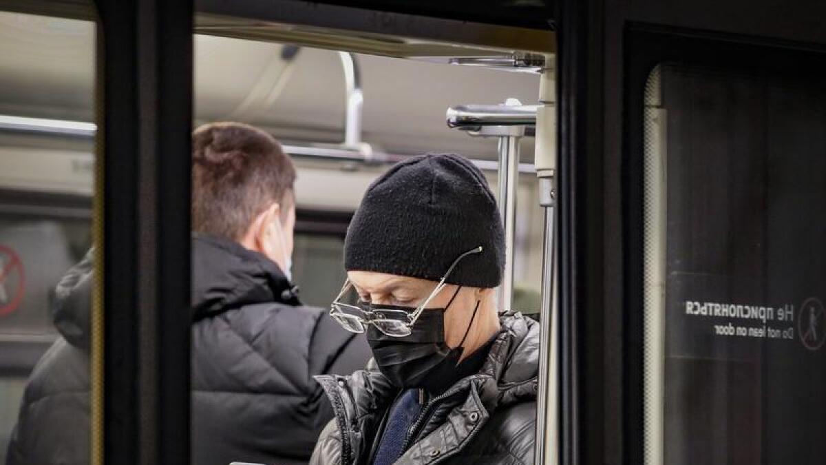 Moscow metro passengers