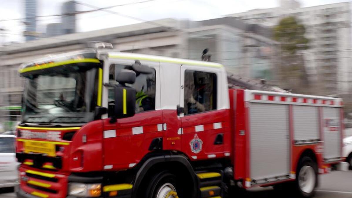 Fire truck in Melbourne