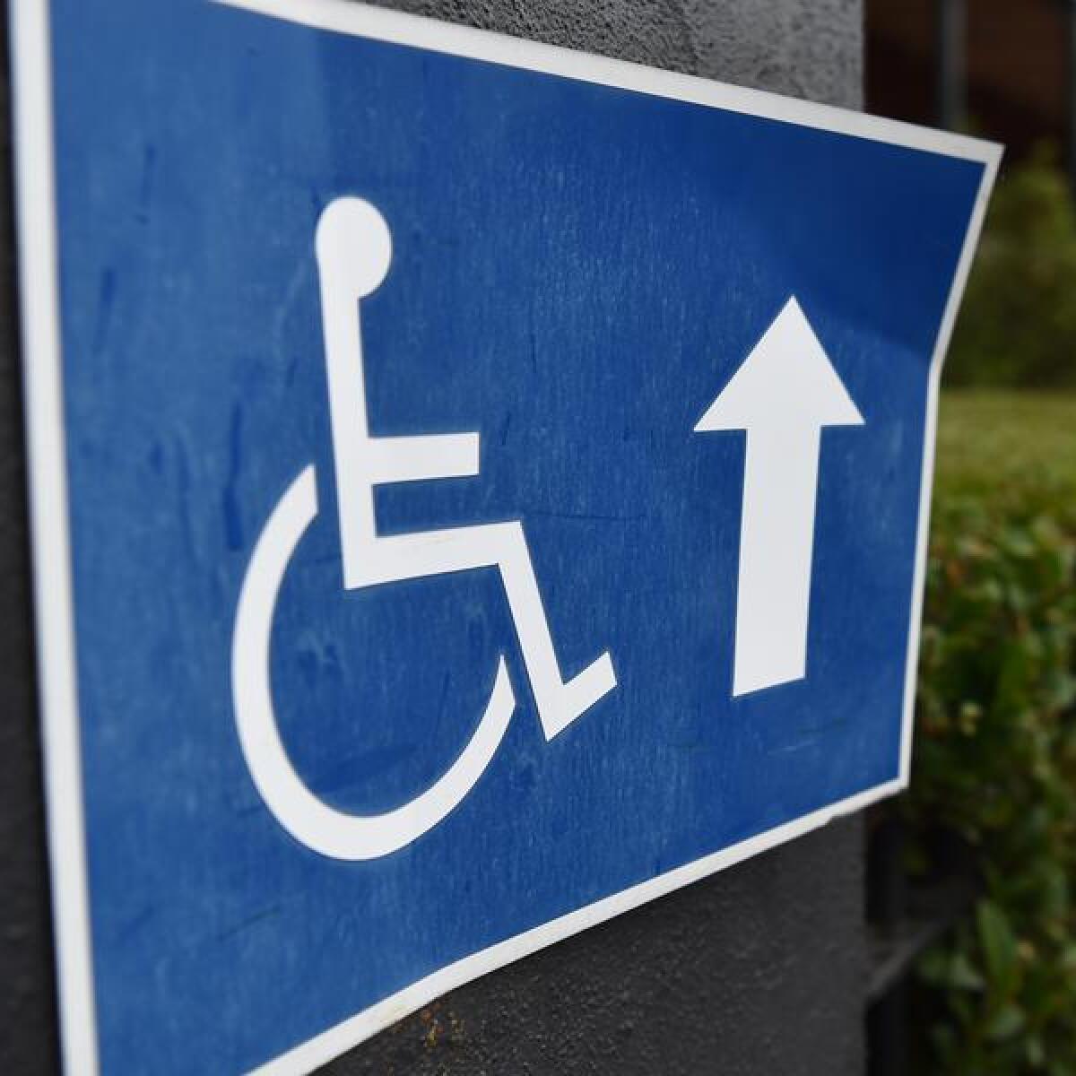 A disability sign.