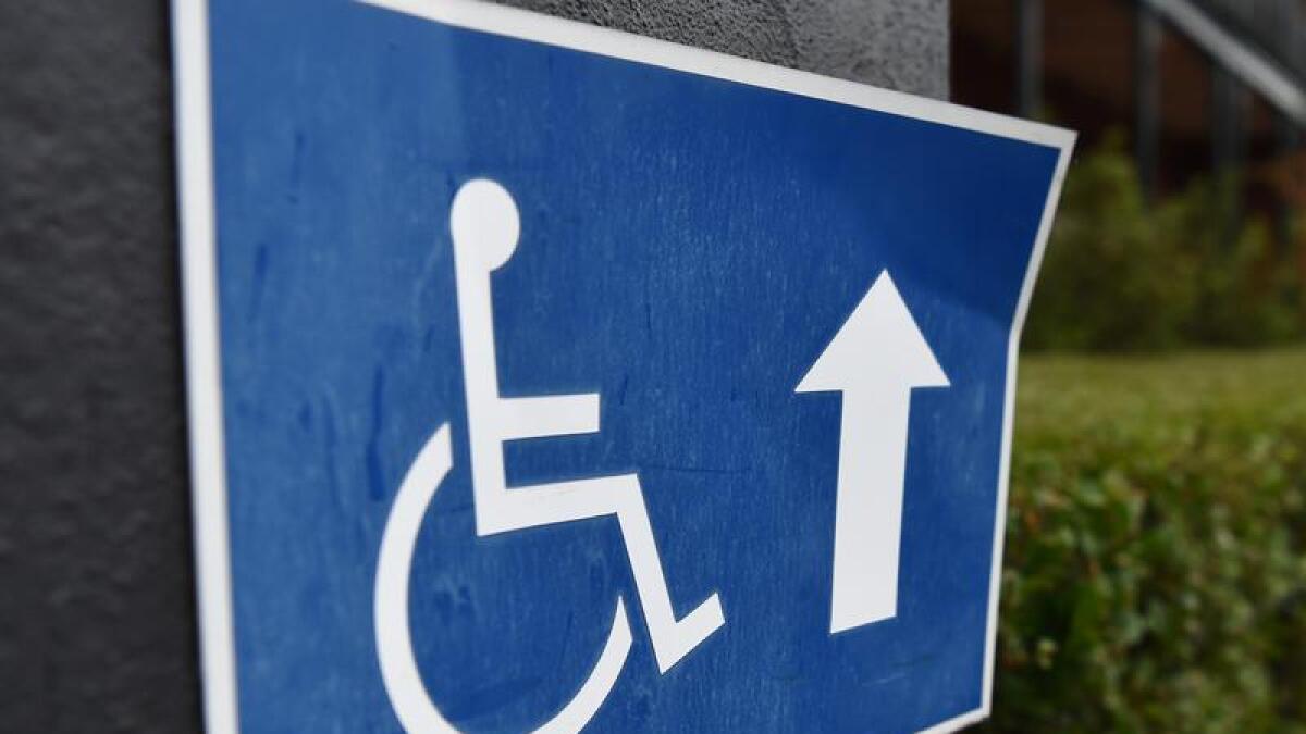 A disability sign.