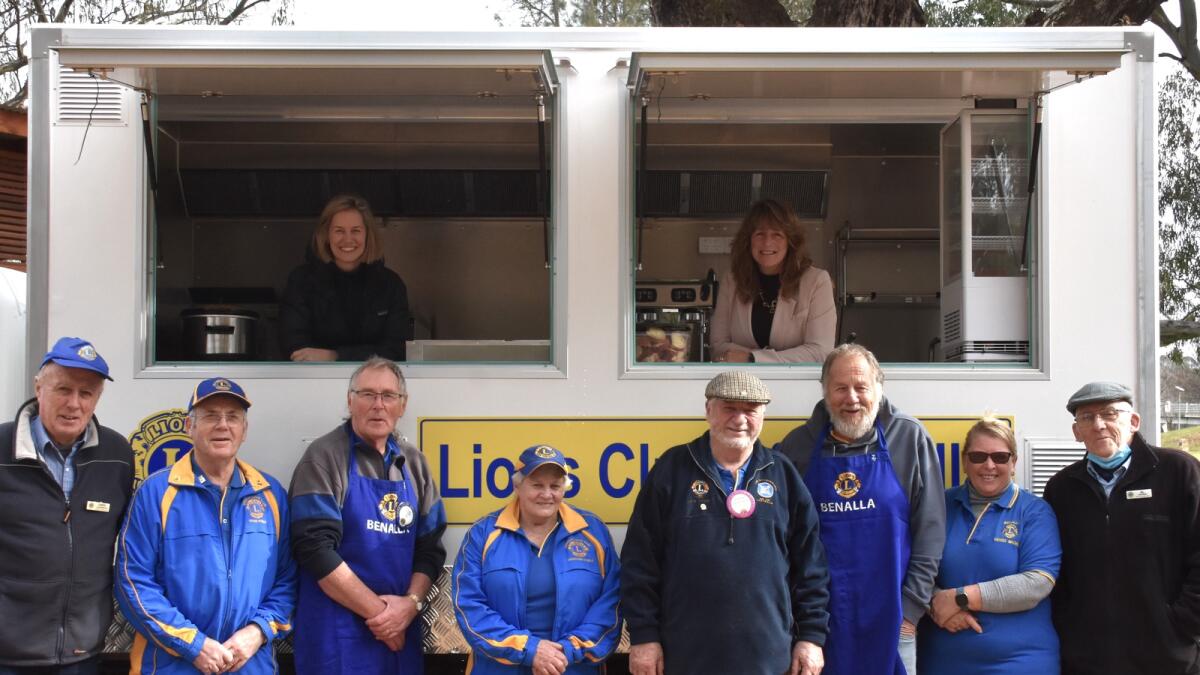 Life saving: The Lions Club of Benalla, pictured with State Member for Euroa Steph Ryan and Mayor Bernie Hearn, with their new driver reviver van.