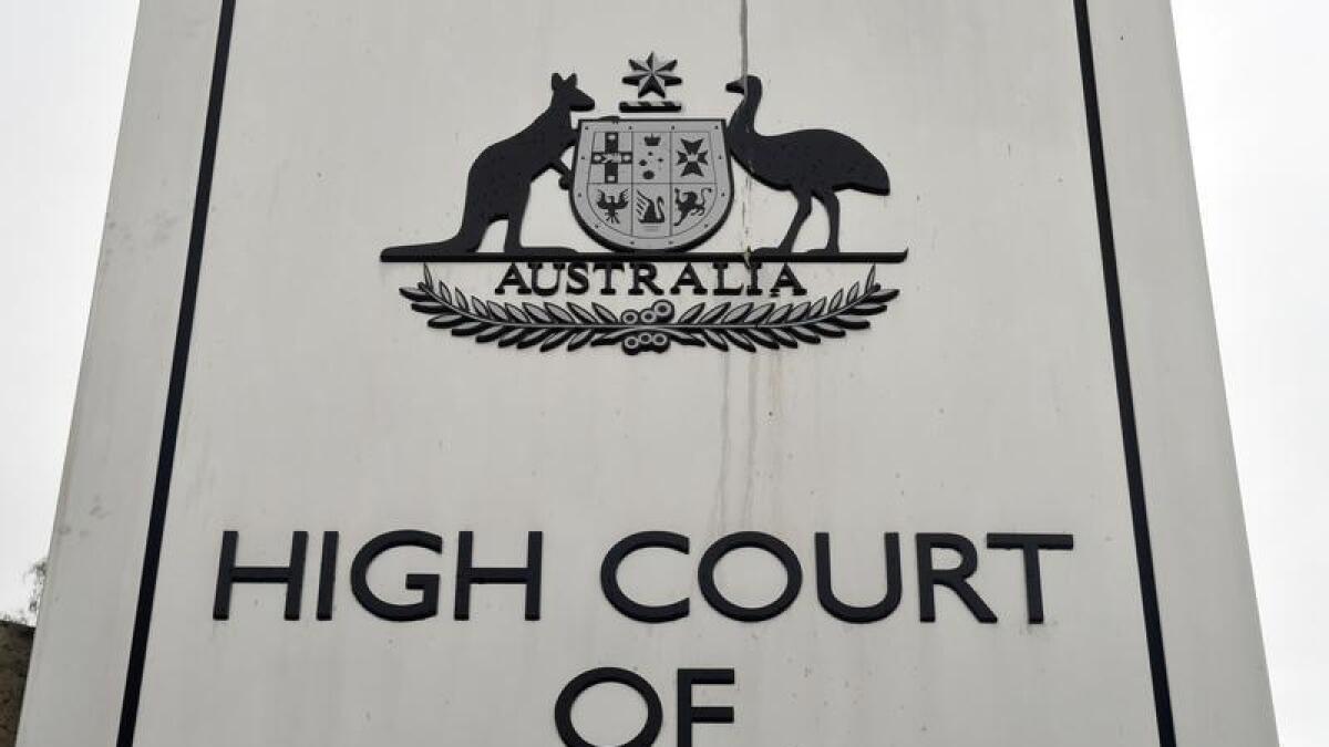 High Court of Australia signage (file image)