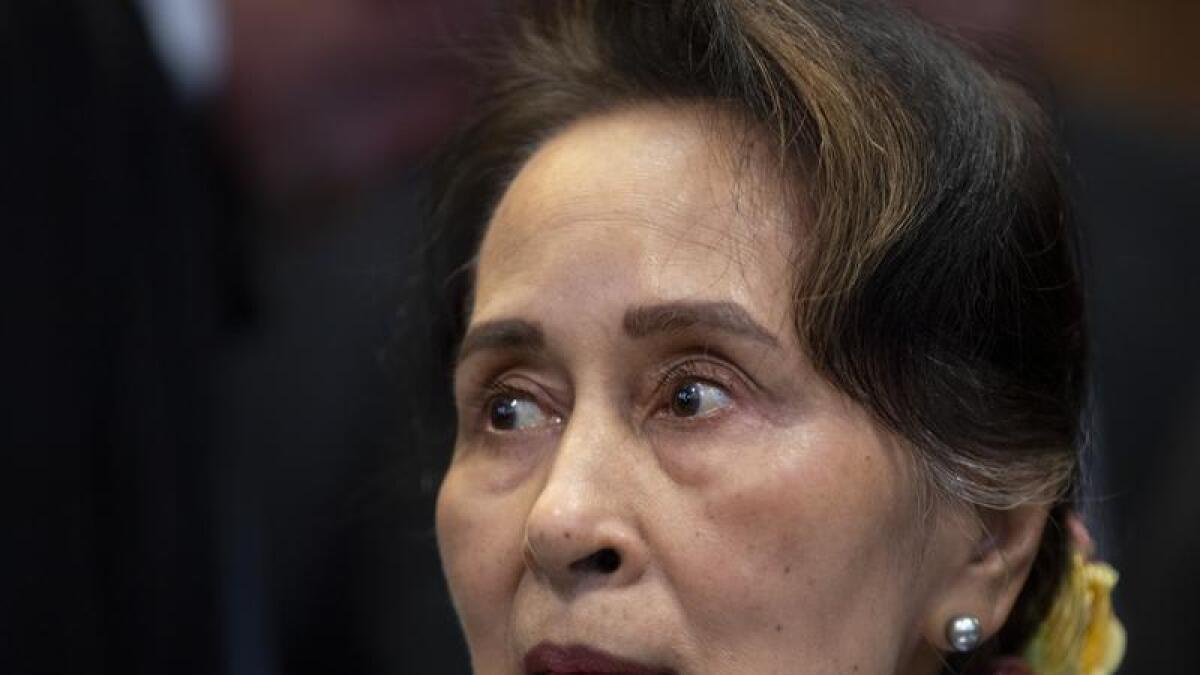 Myanmar's Suu Kyi appears in court
