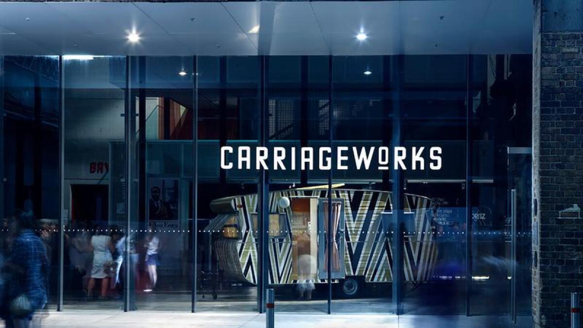 Signage at Carriageworks (file image)