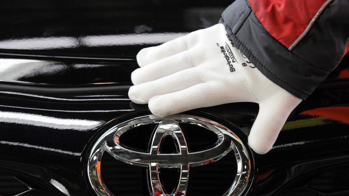 The Toyota logo (file image)