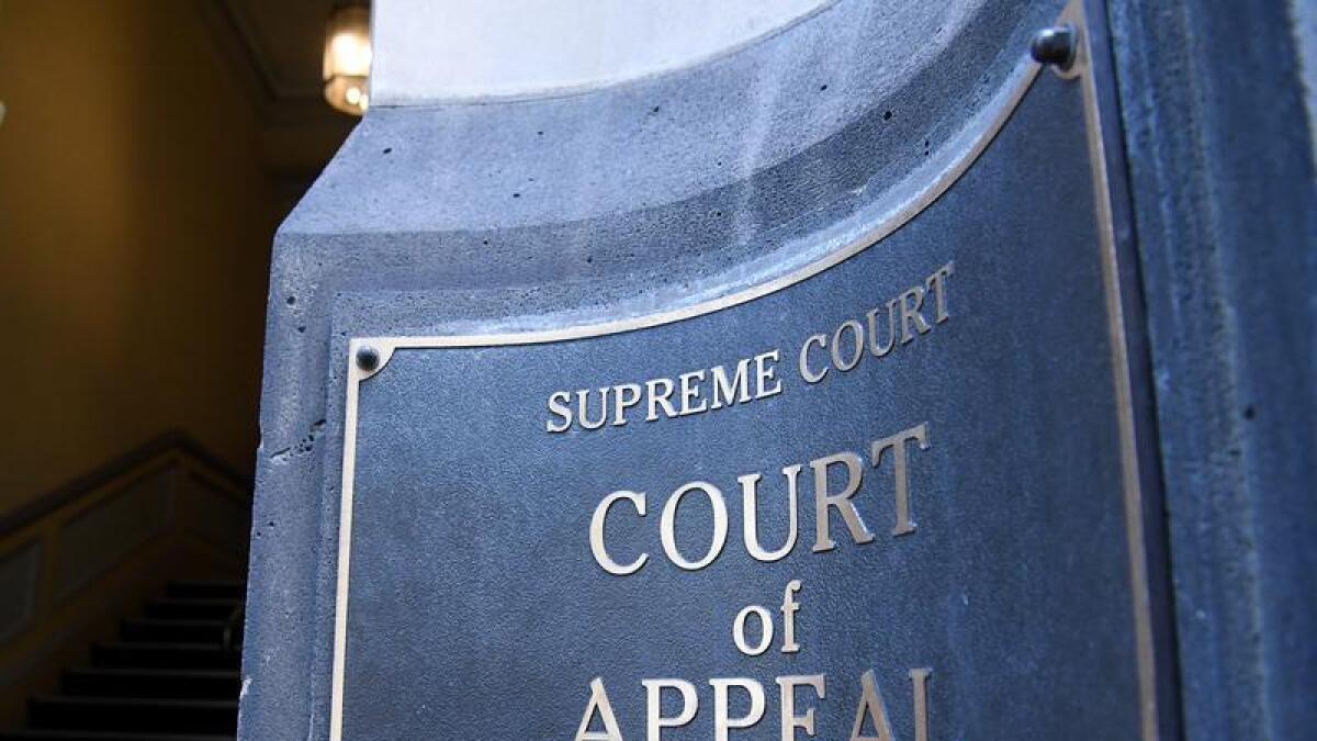 Court of Appeal signage (file image)