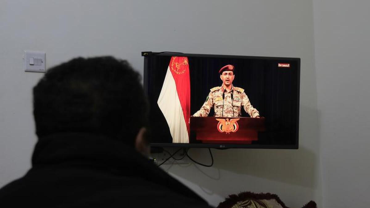 Houthi military spokesman Yahya Sarea