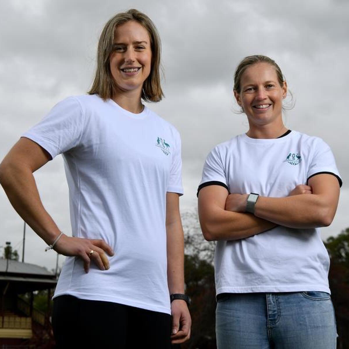 Ellyse Perry and Meg Lanning.