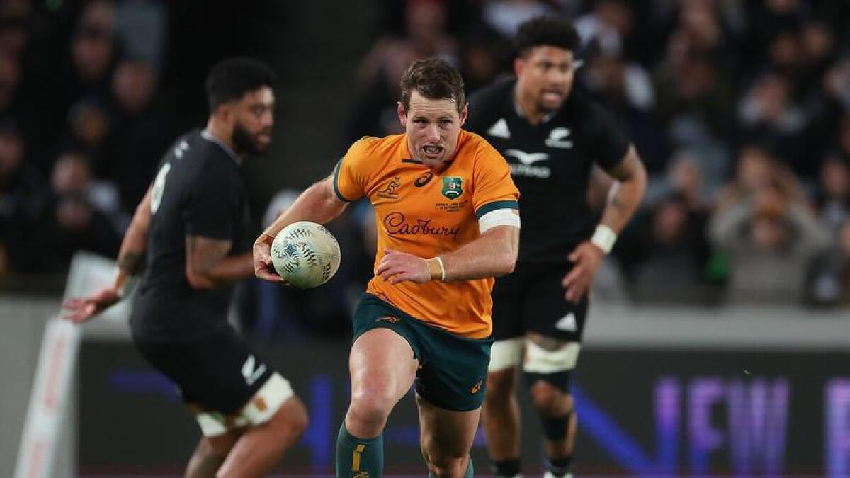 Bernard Foley in action for the Wallabies. 