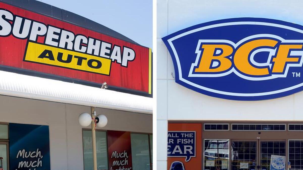 Supercheap Auto and BCF store fronts (file image)