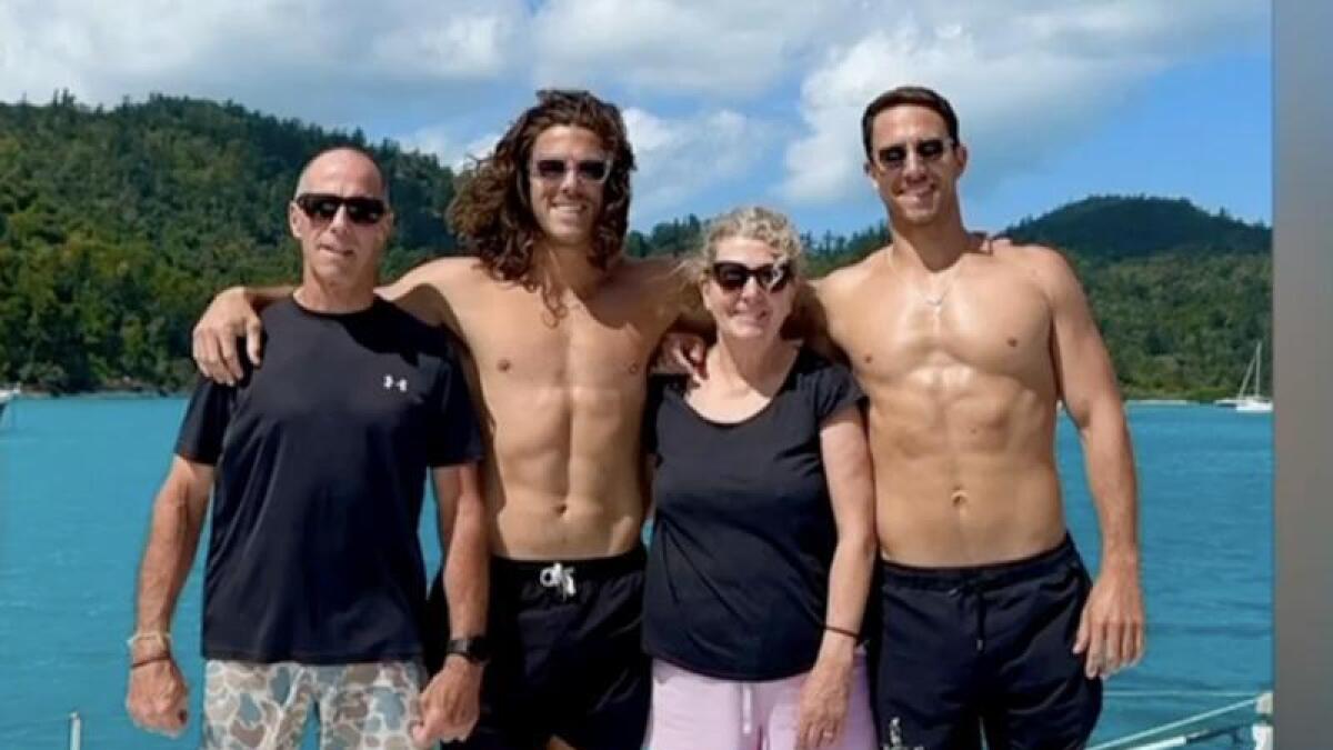 Debra and Martin Robinson with sons Callum and Jake