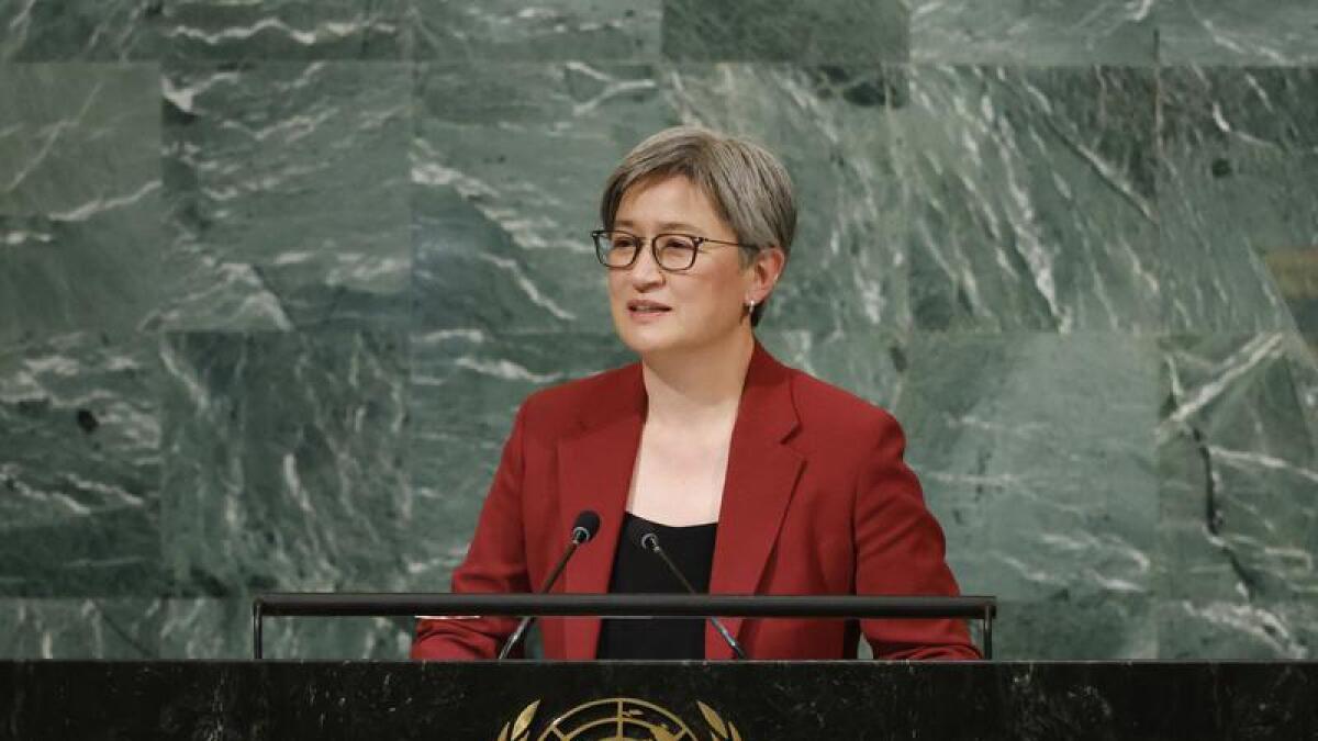 Foreign Minister Penny Wong at the UN general assembly