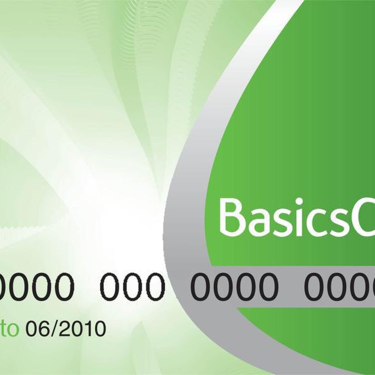 An example of a cashless welfare BasicsCard.