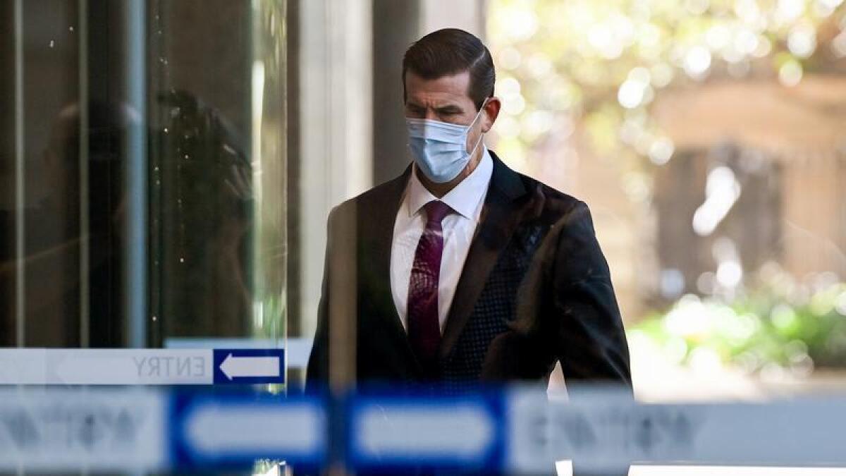 Ben Roberts-Smith arrives at the Federal Court