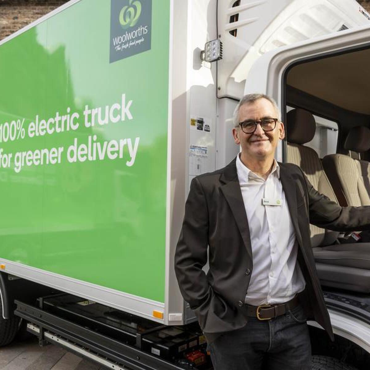 Woolworths electric delivery truck