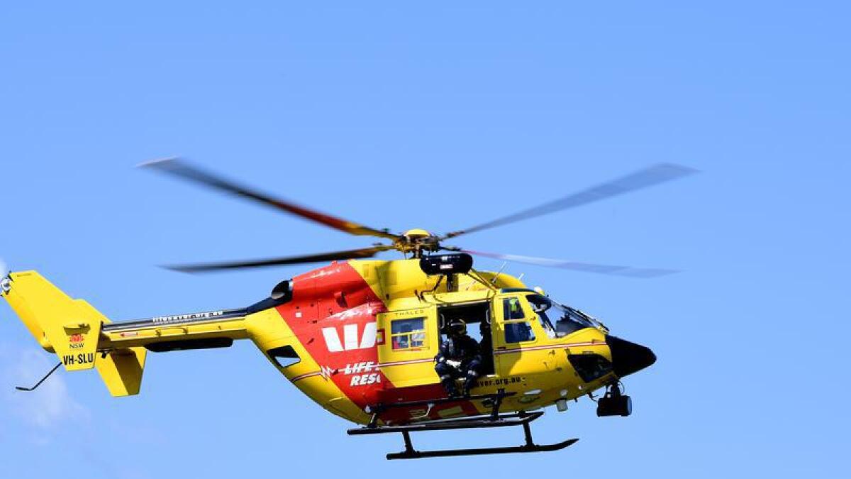 Westpac rescue helicopter.