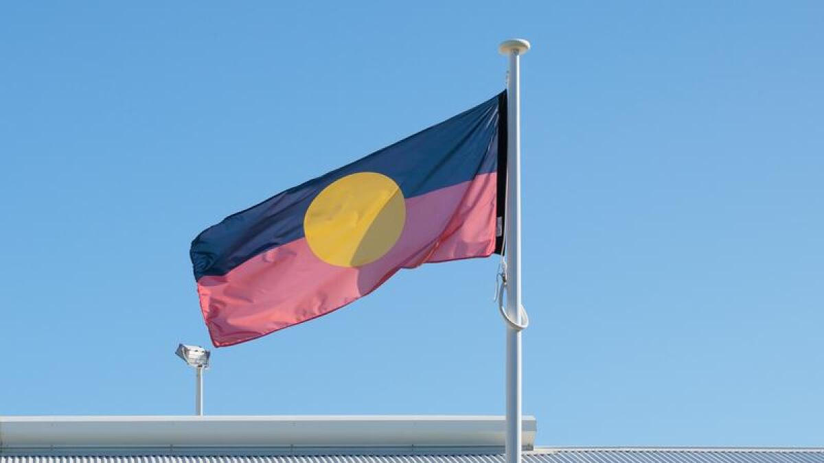Aboriginal flag above a roof (file image)