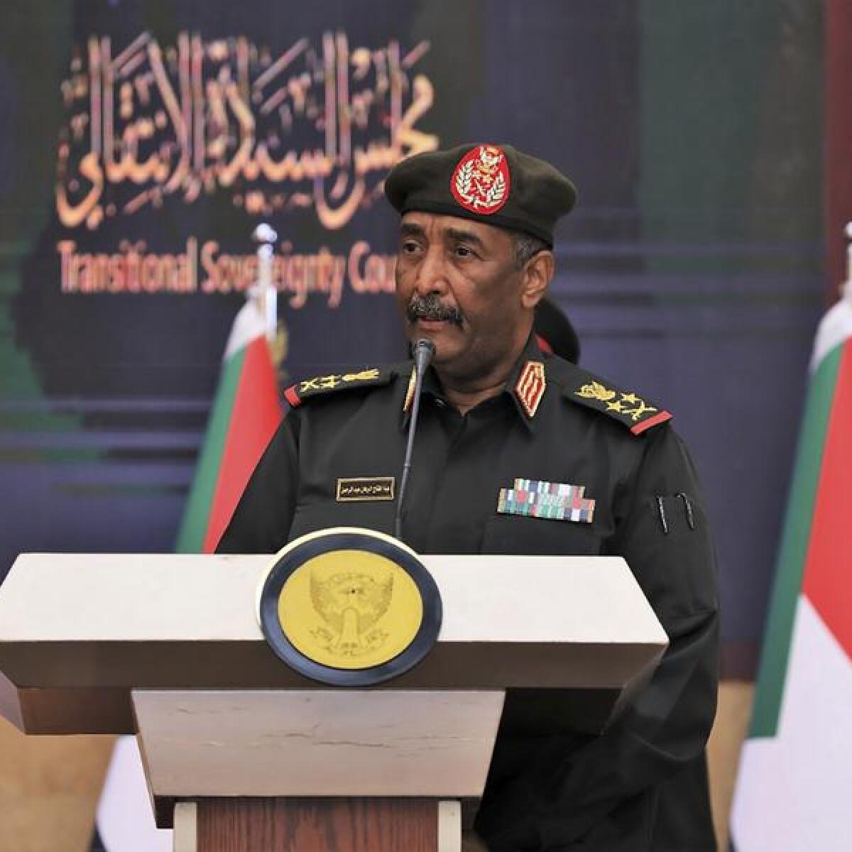 Sudan's top general Abdel Fattah Al-Burhan.