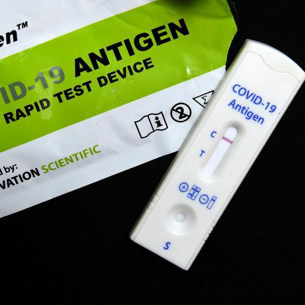 A Rapid Antigen Test.