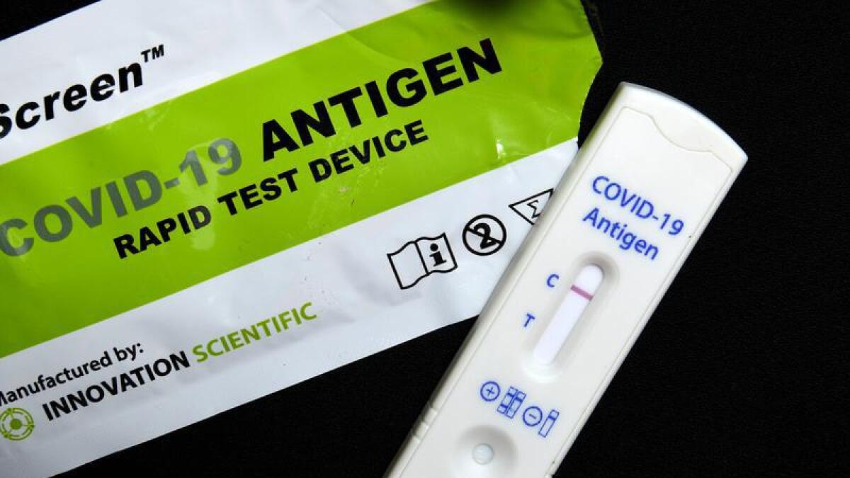 A Rapid Antigen Test.