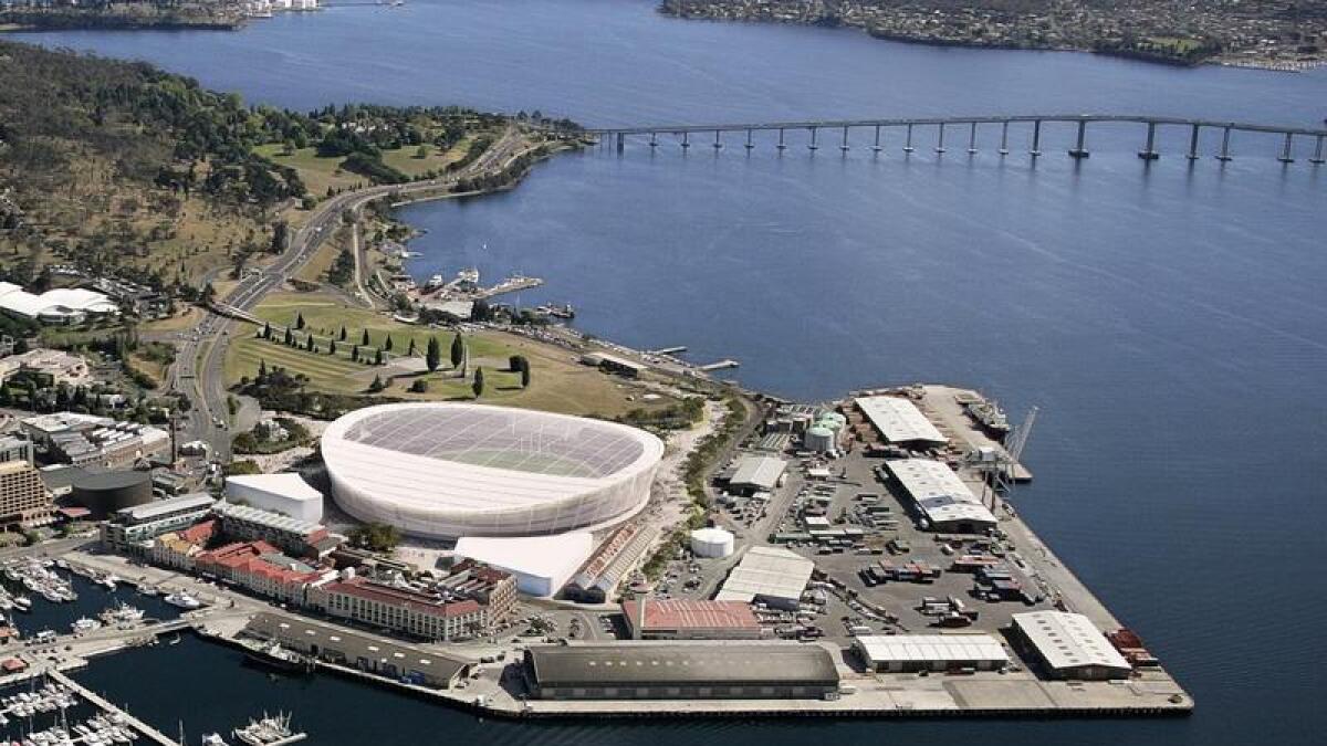 Proposed new stadium in Hobart