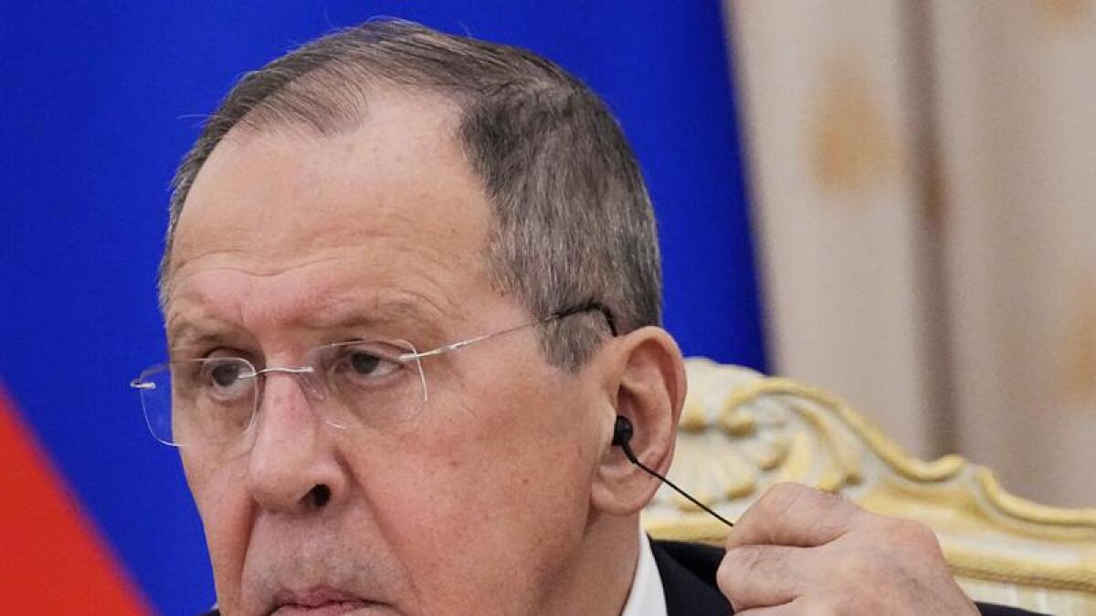 Russian Foreign Minister Sergei Lavrov.