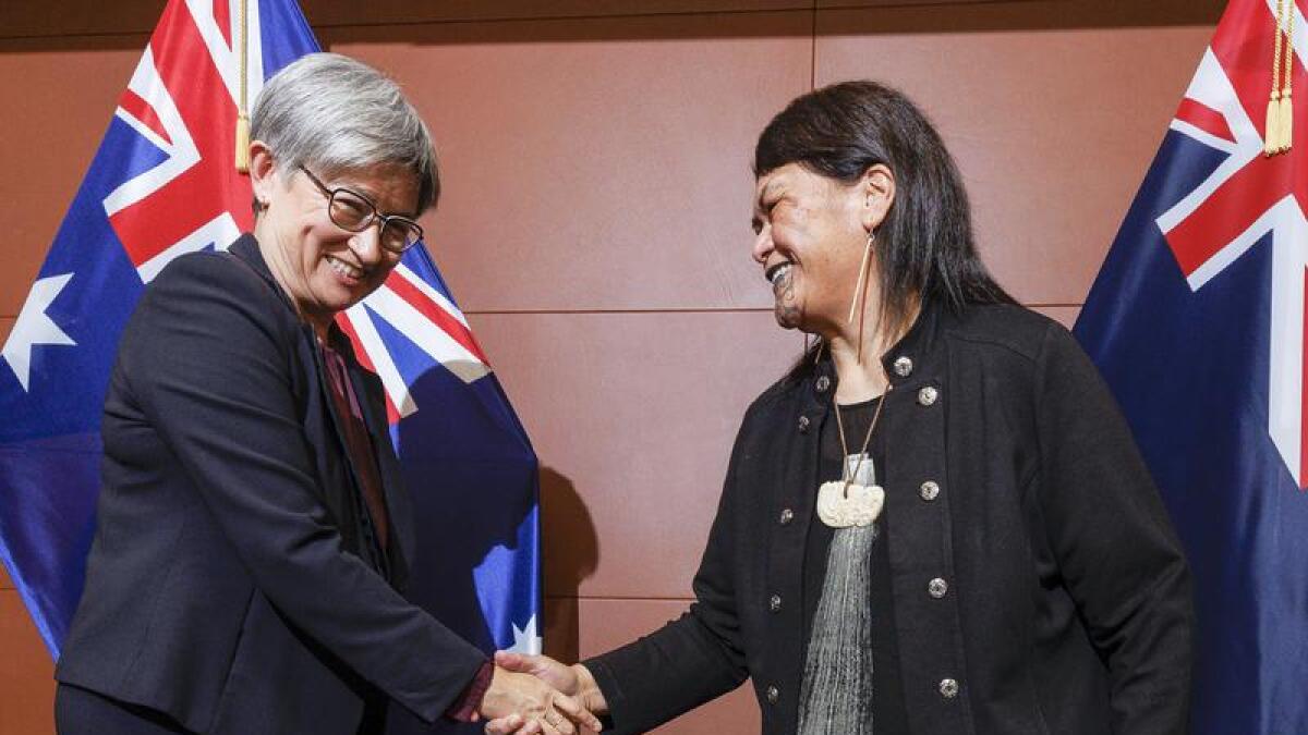 Foreign Minister Penny Wong and NZ Foreign Minister Nanaia Mahuta