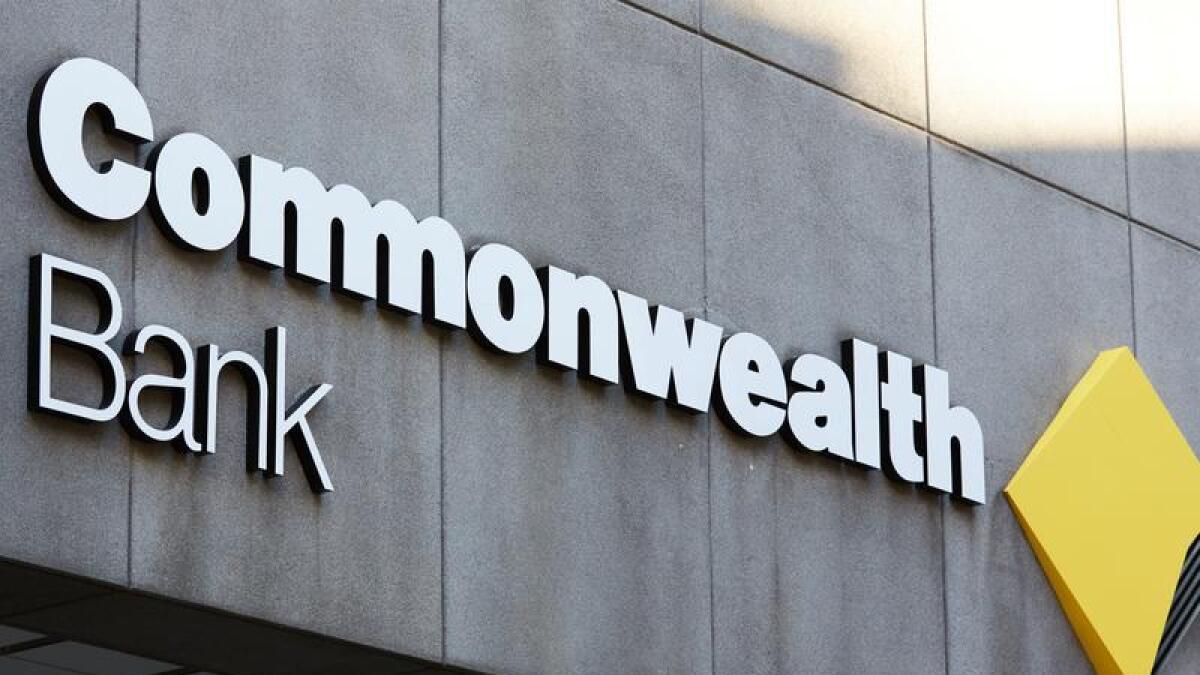 Commonwealth Bank signage in Sydney