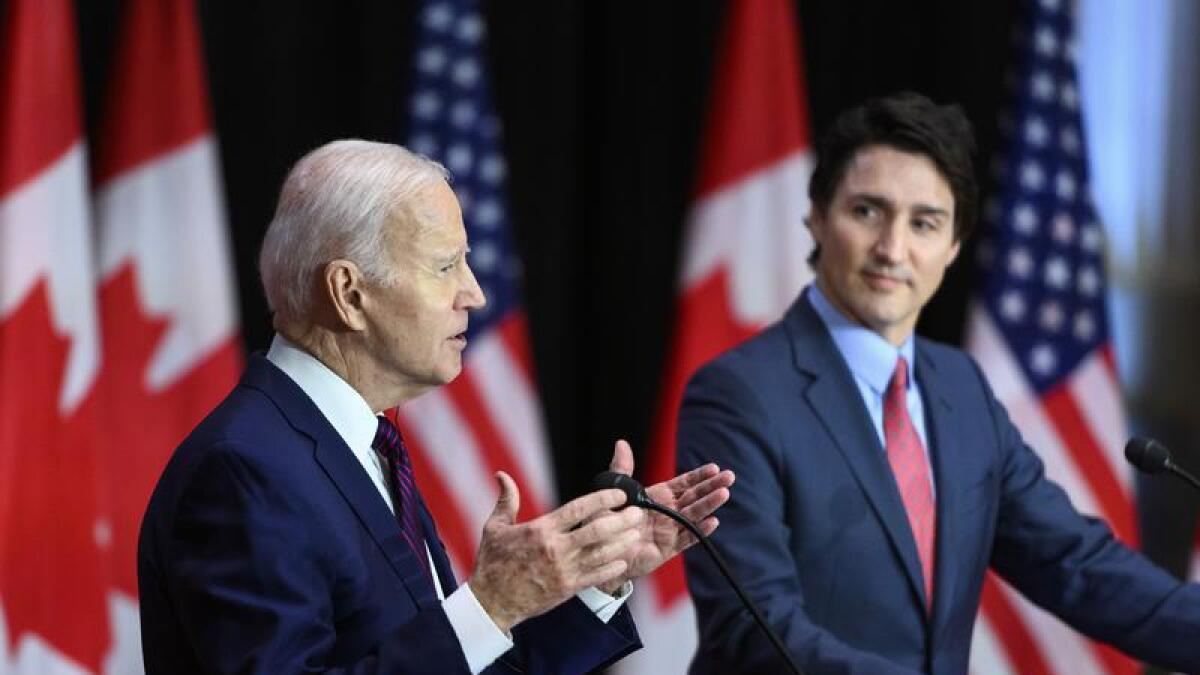 President Joe Biden and Canada Prime Minister Justin Trudeau