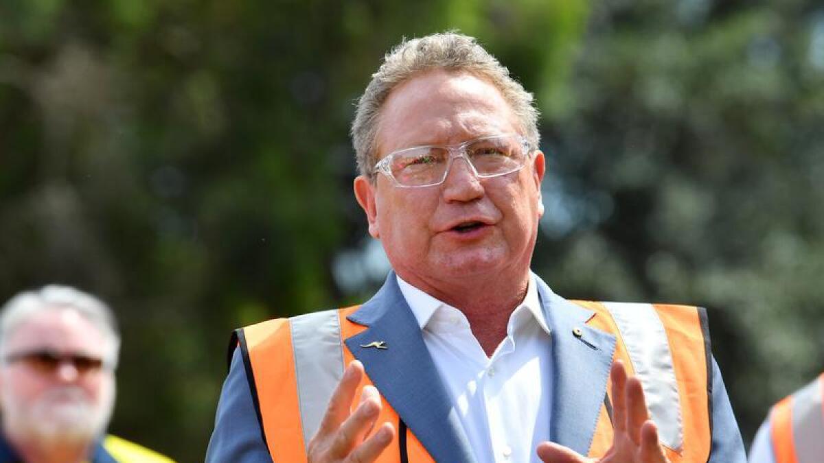 Andrew 'Twiggy' Forrest at the Brisbane facility