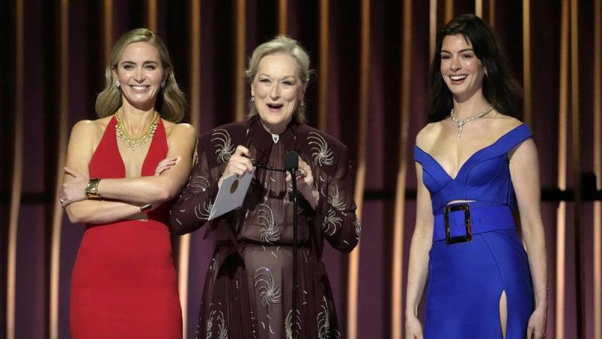 Emily Blunt, Meryl Streep and Anne Hathaway