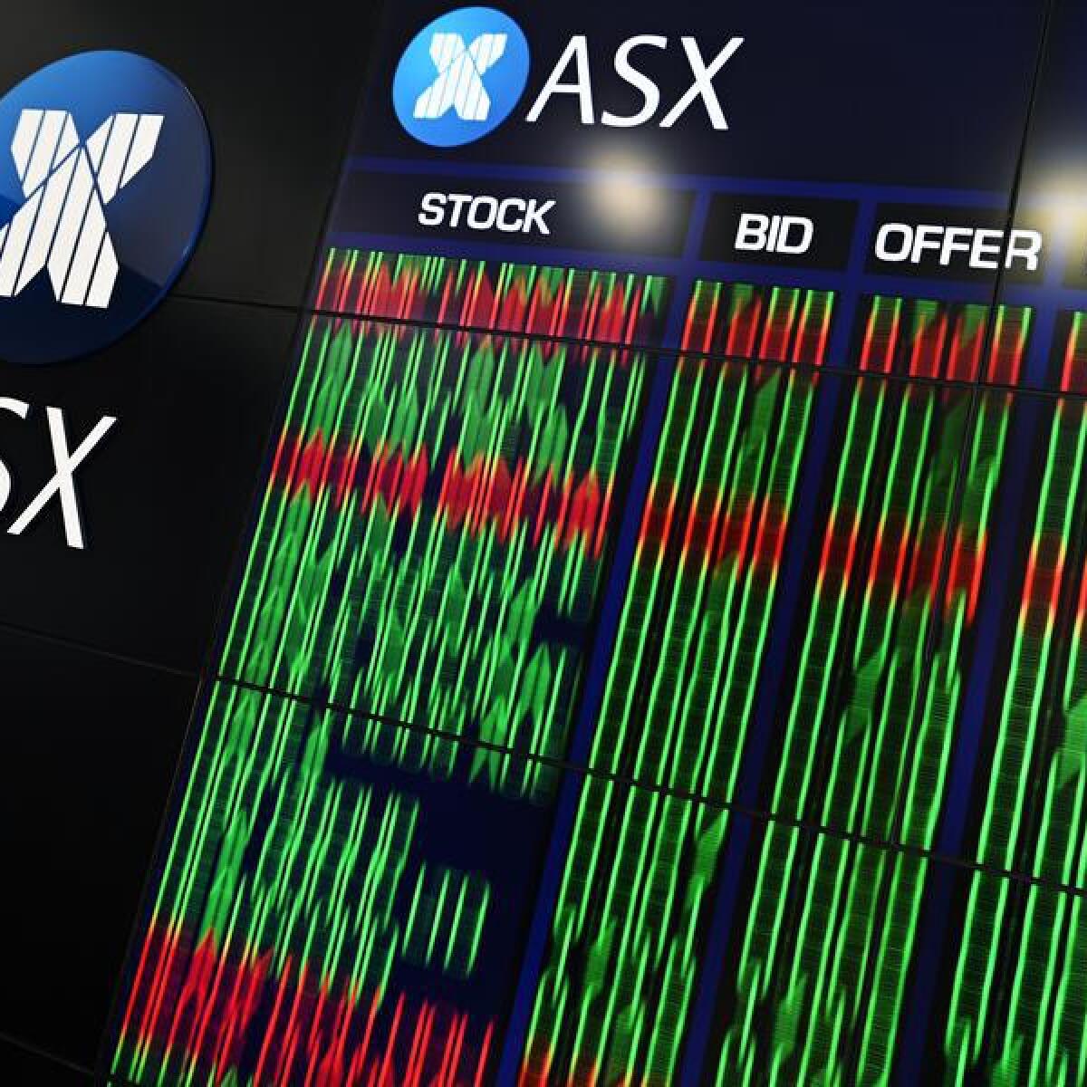 An ASX indicator board (file image)