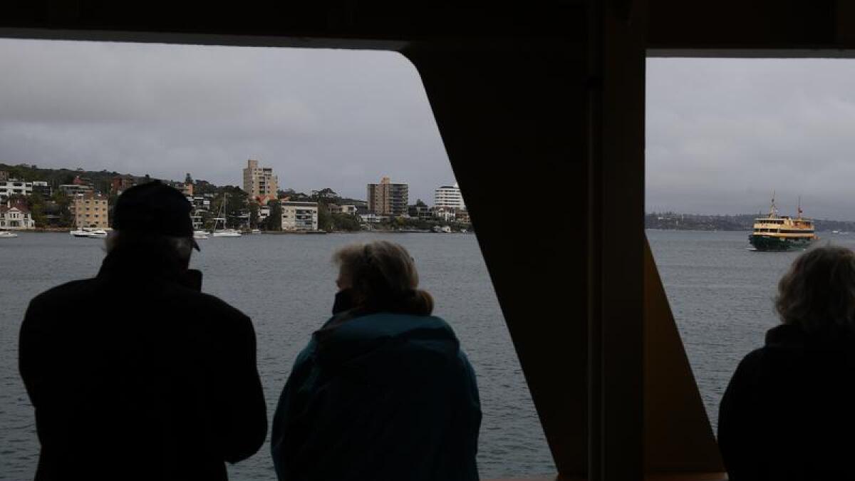 Sydney ferry passengers (file)