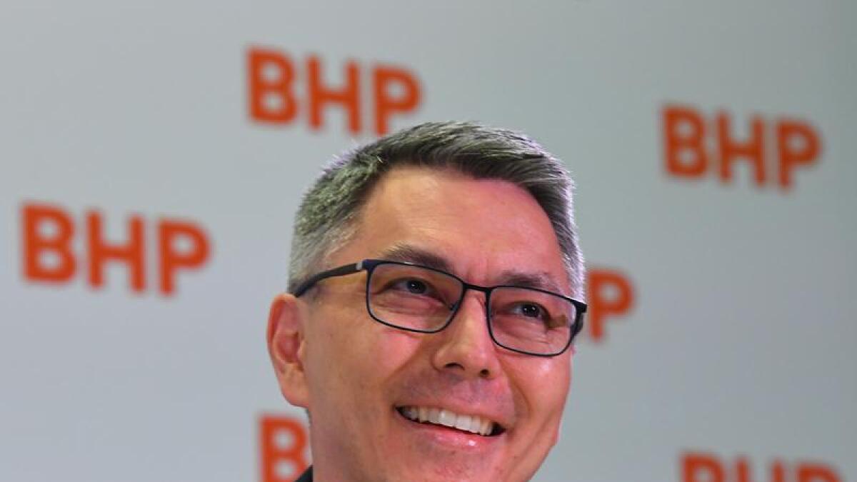 BHP cheif executive Mike Henry.
