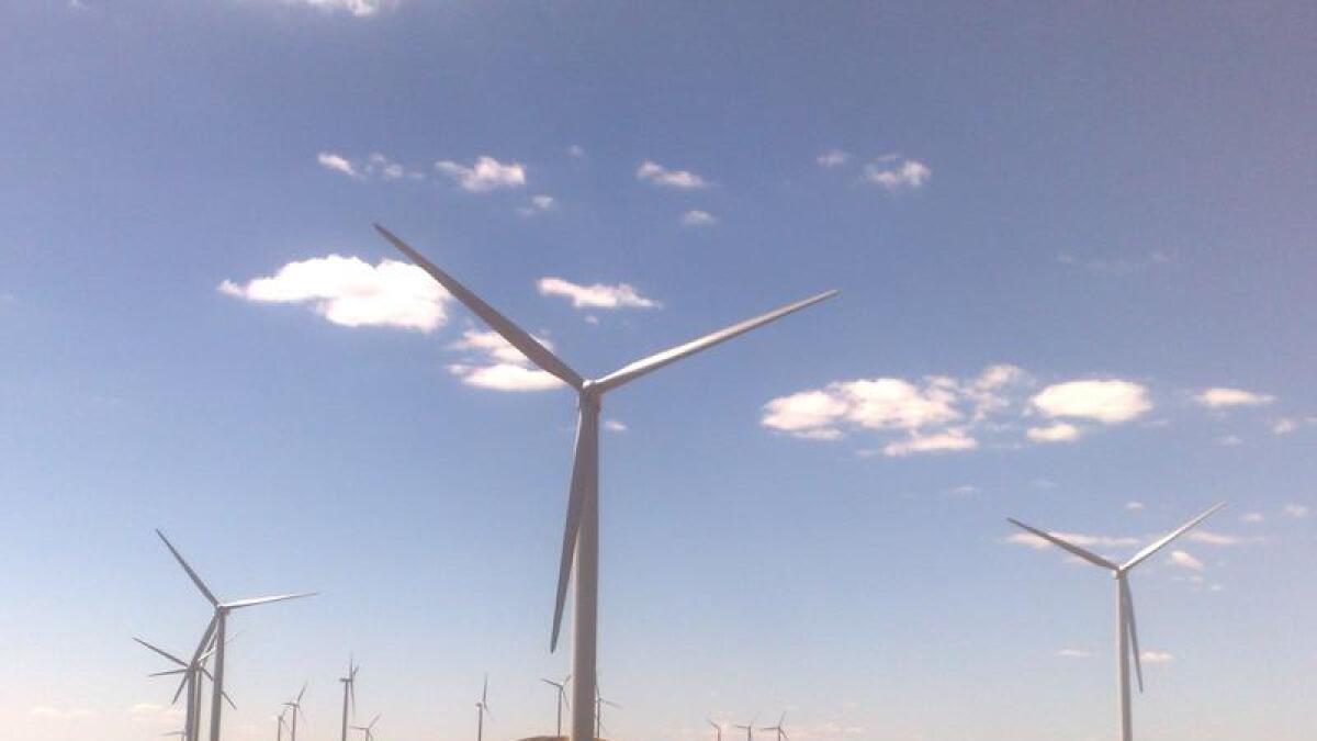 A windfarm in Burra, South Australia.