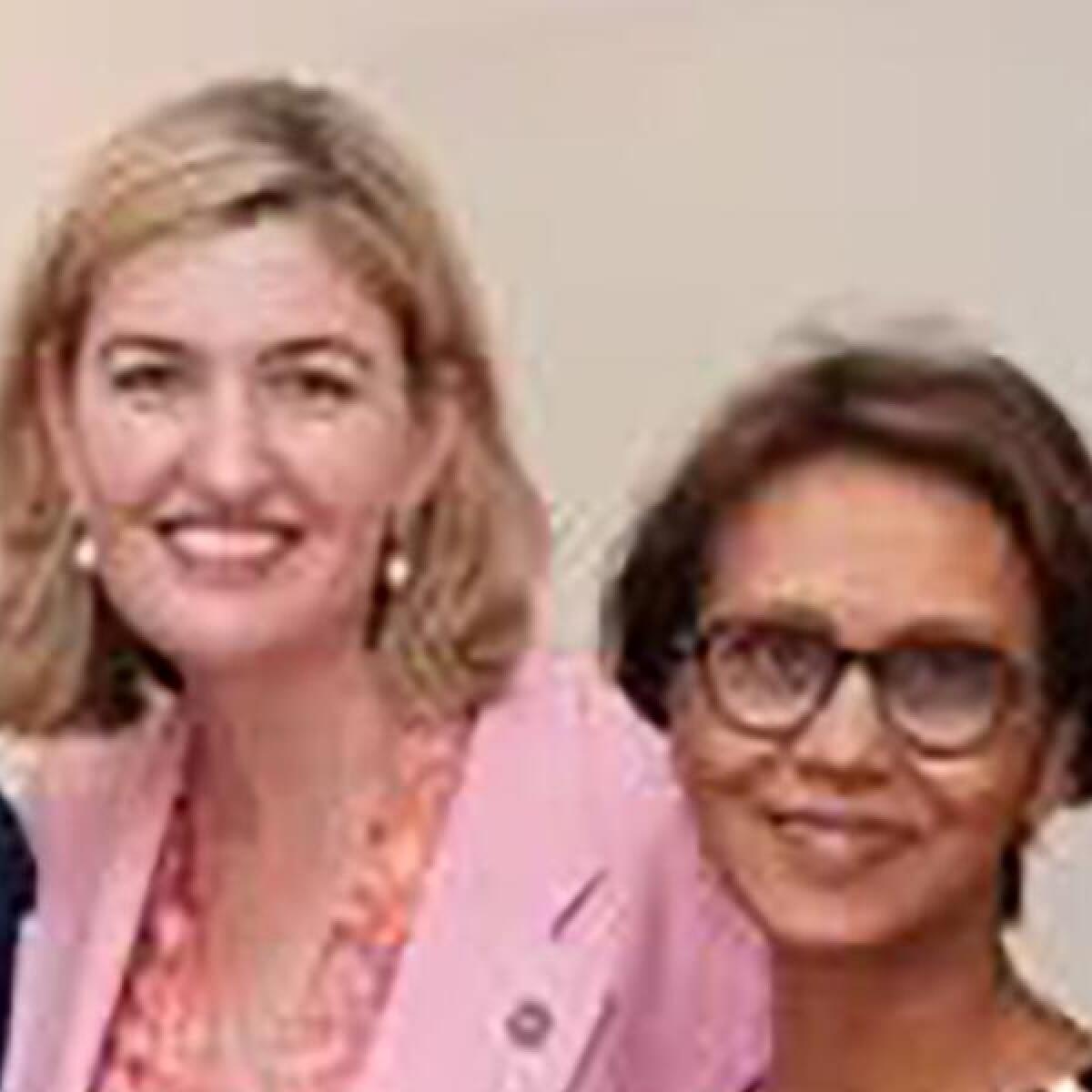 Queensland Health Minister Shannon Fentiman and Professor Gita Mishra