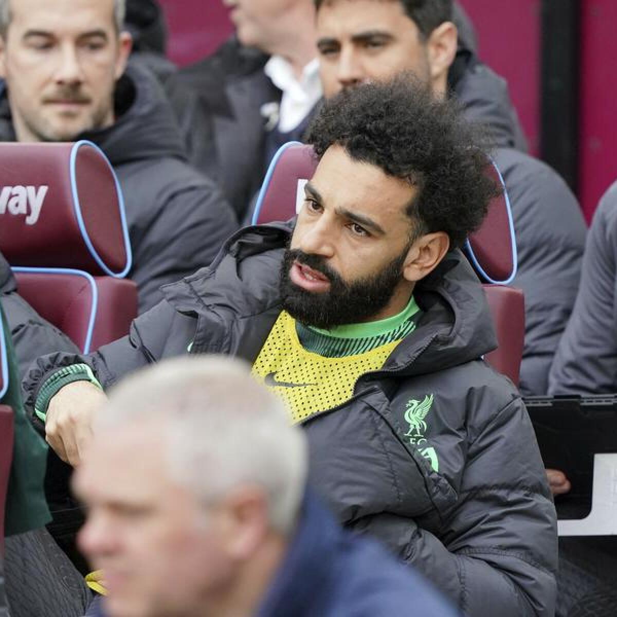 Salah on the bench