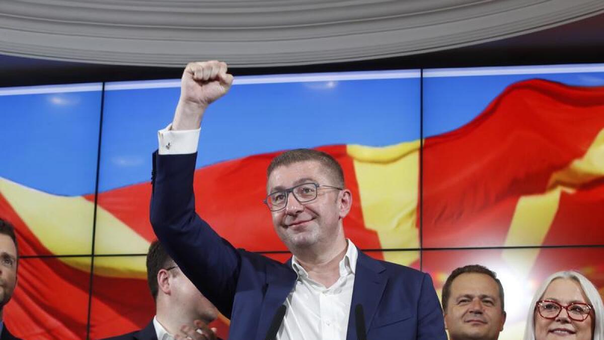 VMRO-DPMNE leader Hristijan Mickoski