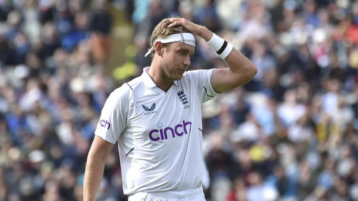 Stuart Broad conceded 35 runs in an over against a rampant India.