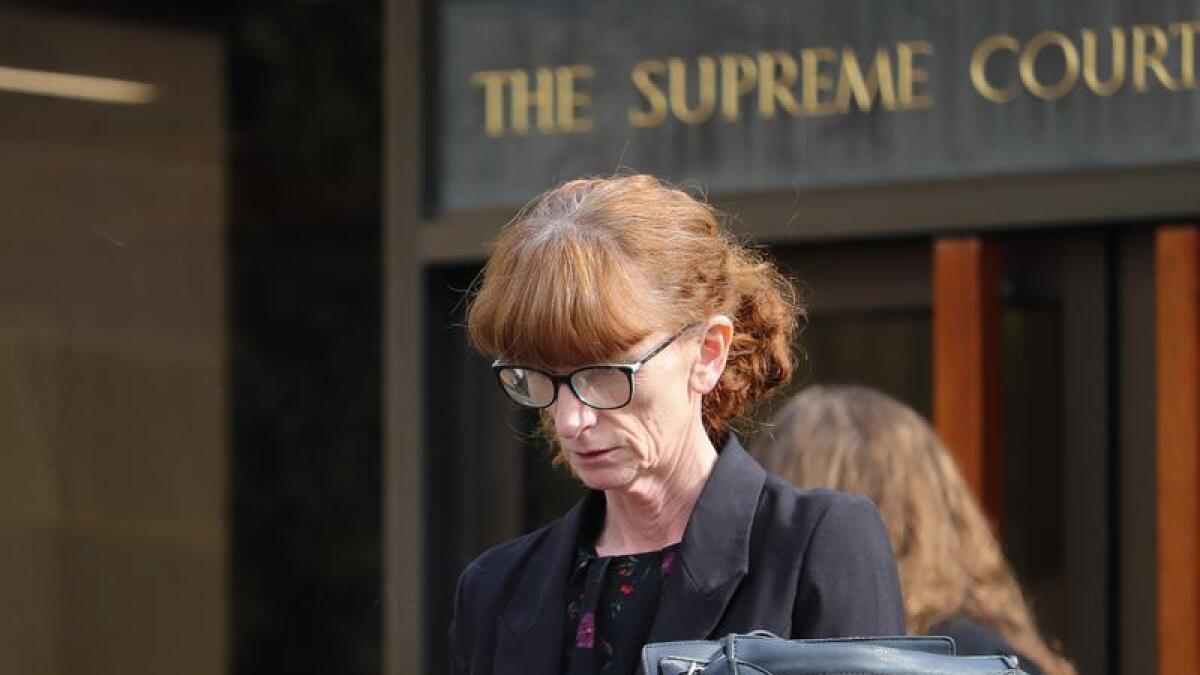 Lisa Anne Perryman leaves the Supreme Court