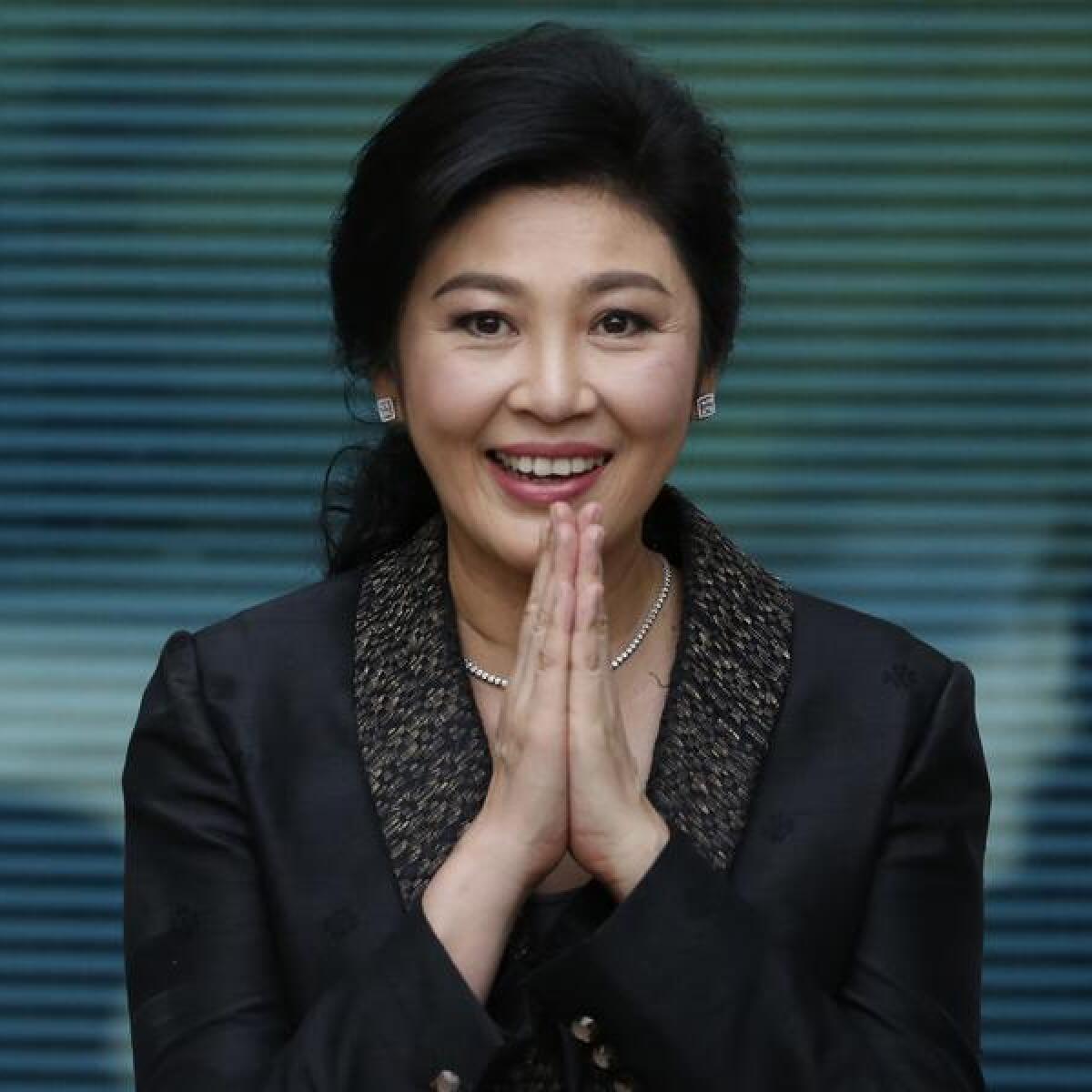 Thailand's former Prime Minister Yingluck Shinawatra