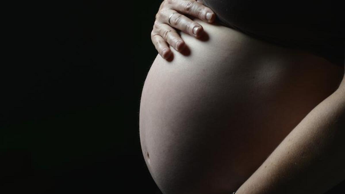 Pregnant woman (file image)